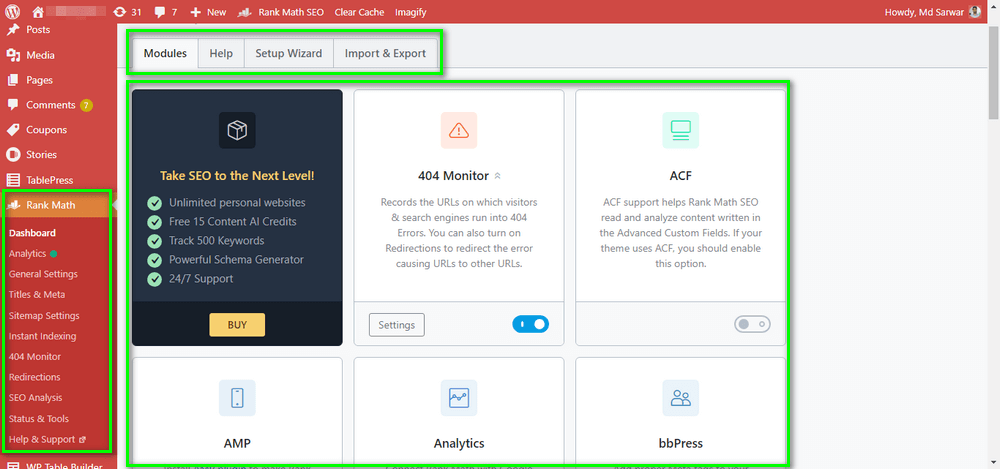 Rank Math Easy To Use UI