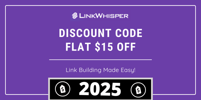 Link Whisper Discount Code 2025: Flat $15 Off [EXCLUSIVE] 1