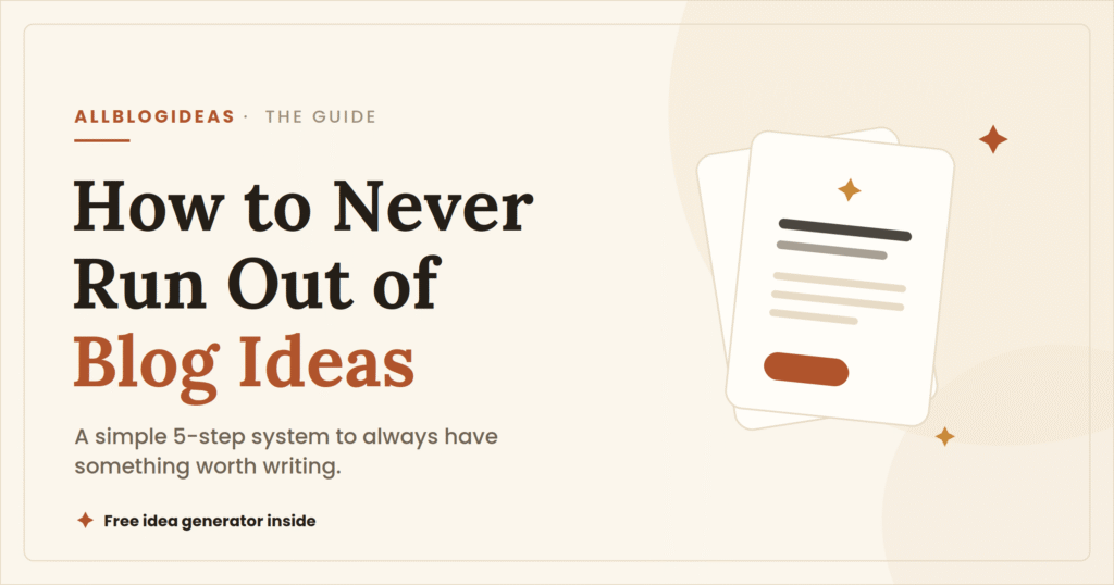 How to Never Run Out of Blog Ideas (My Simple System) 4 How to Never Run Out of Blog Ideas (My Simple System) 2