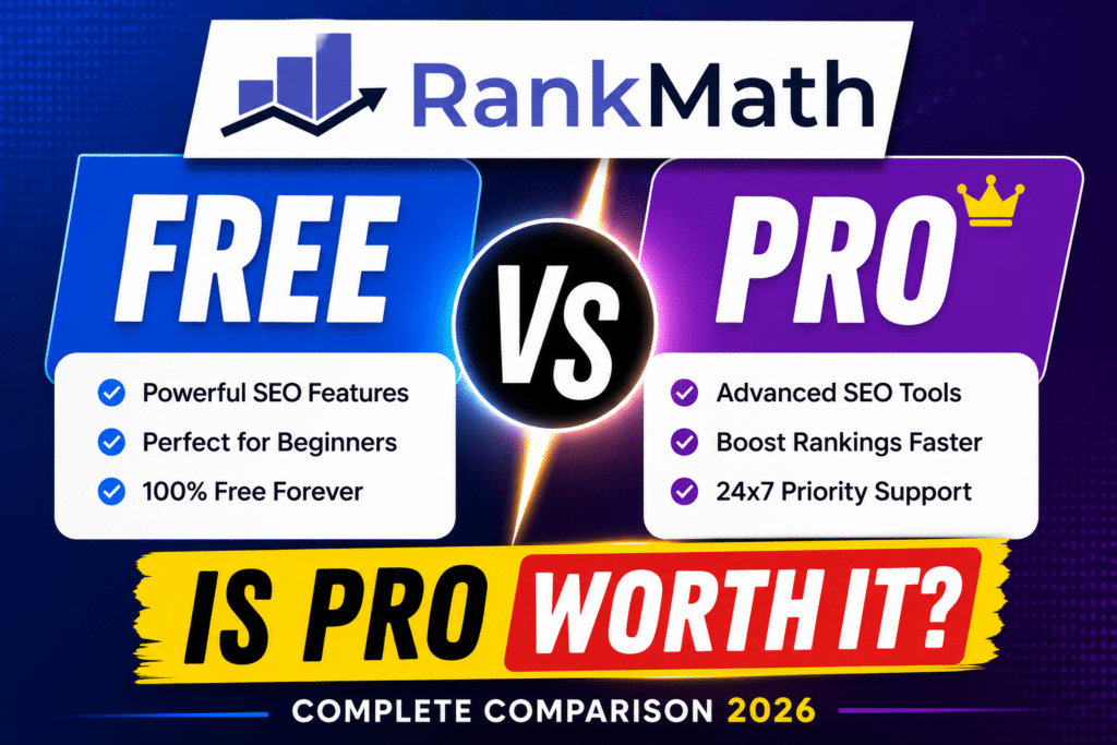 Rank Math Free vs Pro: Which Version Should You Choose? 9 Rank Math Free vs Pro: Which Version Should You Choose? 2